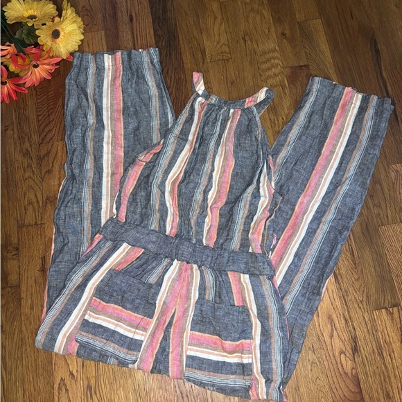 Joie Striped Sleeveless Jumpsuit - Picture 3 of 8